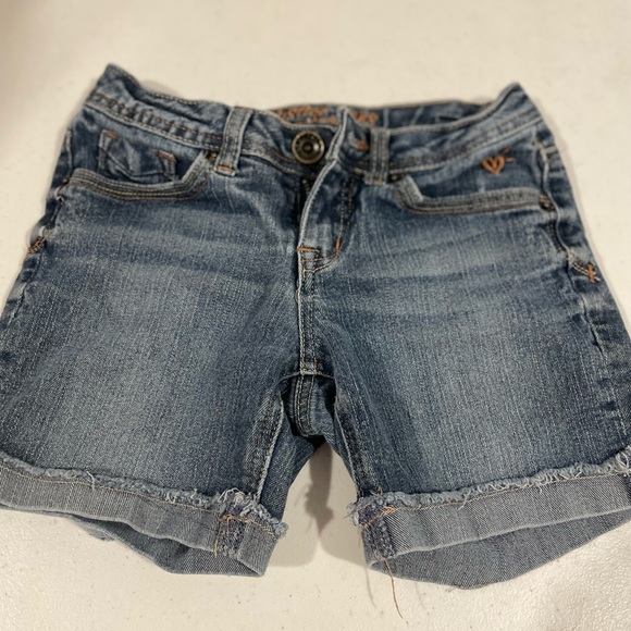 Justice Solid Blue Denim Shorts Size 18 (Plus) - 60% off | thredUP
